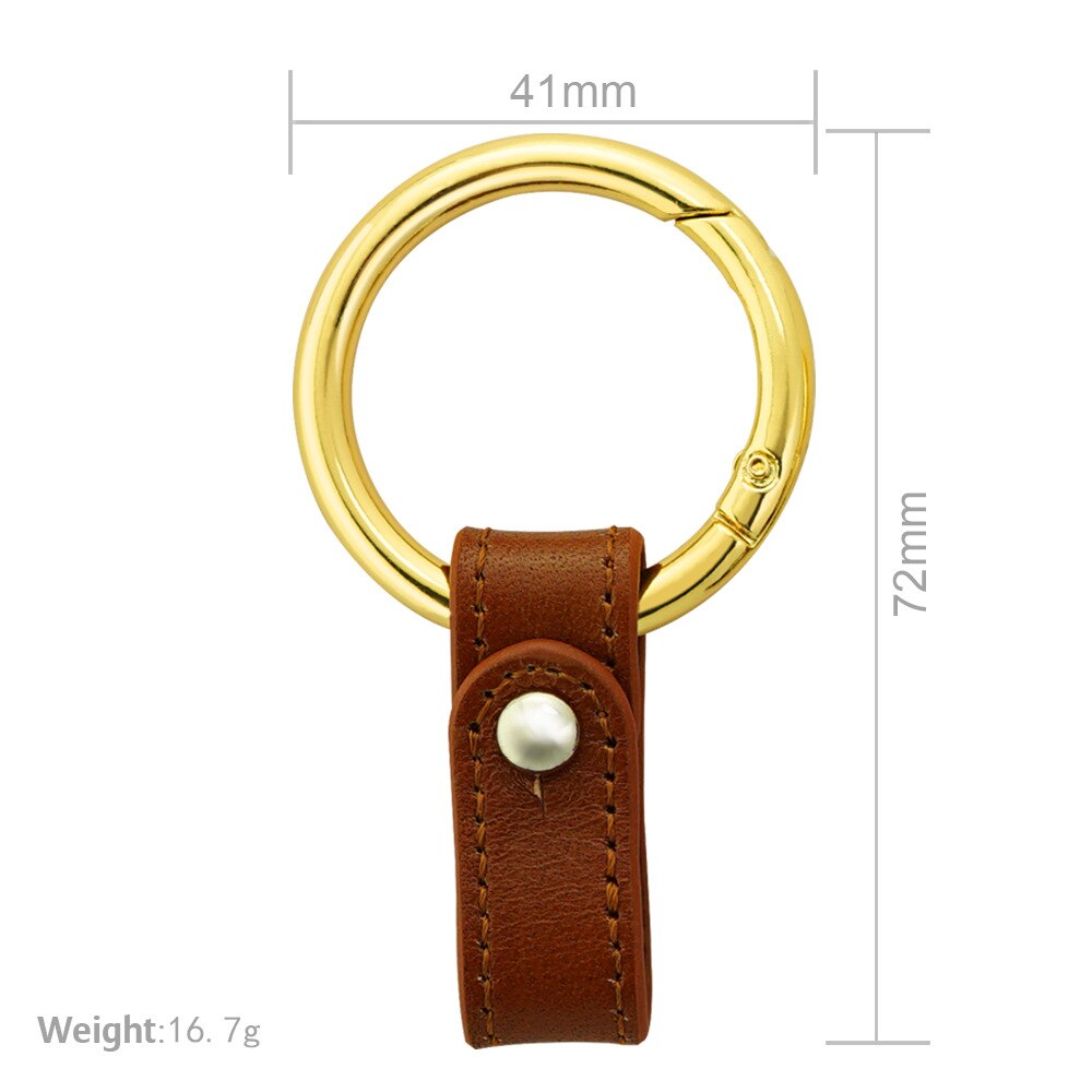 Fathers Day Gift  Leather Keychain For Car 202241*72mm