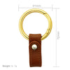 Fathers Day Gift  Leather Keychain For Car 202241*72mm