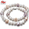 offer Baroque 7-8/10-11MM Multicolor Pearl Necklace for Women Trendy style Fine Pearl Jewelry Bijoux