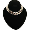 Female Hip Hop Short Necklaces Punk Gold Silver Color Thick Chain Statement Necklace Women Jewelry