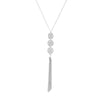 Female Geometric With Tassel Jewelry On The Neck Pendant Necklace Long Triple Chain Necklaces Dress for Womens Neck Collar