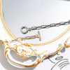 Female Party Gift Necklace European American Simple Jewelry Punk Wind Rock Alloy Chain Short Clavicle Chain