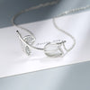 Female Rose Flower Necklace Pendant 925 Stamp Silver Color Korean Chain Designer  Quality Fine Jewelry for women