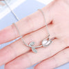 Female Rose Flower Necklace Pendant 925 Stamp Silver Color Korean Chain Designer  Quality Fine Jewelry for women
