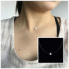 Female Transparent Fishing Line Necklace Invisible Women Rhinestone Choker Necklaces Female Gift