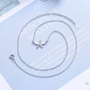 Female Zircon Flower Pendants And Necklaces For Women 925 Stamp Silver Color Lucky Wedding Party Jewelry Gift