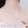 Female Zircon Flower Pendants And Necklaces For Women 925 Stamp Silver Color Lucky Wedding Party Jewelry Gift