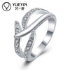 Female jewelry silver plated wedding rings Engagement jewelry bague femme Classic Never fade Original designs ladies rings