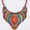 Female vintage choker pendants&necklaces big boho necklaces ethnic bohemian jewelry statement tribal orange