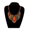 Female vintage choker pendants&necklaces big boho necklaces ethnic bohemian jewelry statement tribal orange