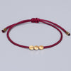 Feng Shui Lucky Bracelets Buddhism Red String Wax Thread wrist Bracelet Friendship Yoga Prayer Unique Gift Chinese  Jewelry