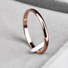 2mm titanium steel tricolor combination ring simple smooth fashion ring for a woman or man wedding gift