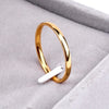 2mm titanium steel tricolor combination ring simple smooth fashion ring for a woman or man wedding gift