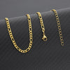 Figaro Chain Necklace Women Gold  Color Female Male Long Necklace Stainless Steel Classic Choker Chains Jewerly