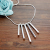 Fine 925 Stamped Silver Charms five pillars necklaces for women party wedding Jewelry Christmas gifts