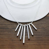 Fine 925 Stamped Silver Charms five pillars necklaces for women party wedding Jewelry Christmas gifts