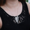 Fine 925 Stamped Silver Charms five pillars necklaces for women party wedding Jewelry Christmas gifts