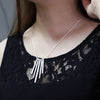 Fine 925 Stamped Silver Charms five pillars necklaces for women party wedding Jewelry Christmas gifts