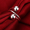 Fine 925 Sterling Silver Round beads Rings For Women Party wedding accessories designer jewelry Holiday gifts
