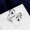 Fine 925 Sterling Silver Round beads Rings For Women Party wedding accessories designer jewelry Holiday gifts