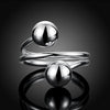Fine 925 Sterling Silver Round beads Rings For Women Party wedding accessories designer jewelry Holiday gifts