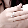 Fine 925 Sterling Silver Round beads Rings For Women Party wedding accessories designer jewelry Holiday gifts