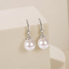Fine 925 Sterling silver classic crystal pearl earrings for women designer jewelry party wedding holiday gifts