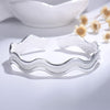 Fine 925 sterling silver original Frosted wave Star River bracelets adjustable Bangles for women jewelry party wedding
