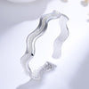 Fine 925 sterling silver original Frosted wave Star River bracelets adjustable Bangles for women jewelry party wedding