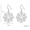 Fine Charms 925 Stamped Silver Carved Earrings for Women wedding Party  noble Jewelry Holiday gifts