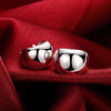 Fine Charms 925 Sterling Silver Smooth round Earrings for Women Holiday gifts classic party wedding Jewelry