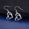 Fine Charms 925 Sterling Silver romantic love heart Earrings for Women party wedding Jewelry Pretty Couple gifts