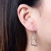 Fine Charms 925 Sterling Silver romantic love heart Earrings for Women party wedding Jewelry Pretty Couple gifts