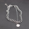 Fine Chain Necklace Thick Chain Necklace Double Personality Chain Hip-hop Neck Short Clavicle Chain Women