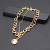 Fine Chain Necklace Thick Chain Necklace Double Personality Chain Hip-hop Neck Short Clavicle Chain Women
