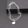 Fine Chain Necklace Thick Chain Necklace Double Personality Chain Hip-hop Neck Short Clavicle Chain Women