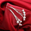 Fine Fringed beads 925 Sterling Silver necklaces earrings Jewelry sets for women Party wedding accessories Gifts