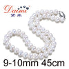 Fine Jewelry 8-9mm Natural Pearl Choker Necklaces 18 Inches White Pearl Classic Promotion Gift Mother's Necklace