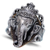 Fine Jewelry Fashion 925 Sterling Silver Vintage Thai Retro Men Ring Elephant God of Wealth Ring CH056250