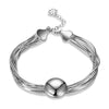 Fine Jewelry Fashionable Woman S925 Sterling Silver Link Chain Bracelet Ornaments Charming Jewelry Accessories