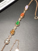 Fine Jewelry Real 18K Rose Gold AU750 Myanmer Origin Natural Burmes Red Jade Gemstone Female Bracelets for Women Fine Bracelets