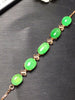 Fine Jewelry Real 18K Rose Gold AU750 Myanmer Origin Natural Green Jade Gemstone Female Bracelets for Women Fine Bracelets