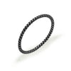 Fine Line Twisted Vintage 925 Sterling Silver Stacking Ring