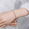 Fine Pretty lovely Hollow ball Chain 925 sterling Silver Bracelet for Women Wedding Party Couple gifts Jewelry