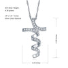 Fine Solid 925 Sterling Silver Cross Pendant Necklace for Women with 16 or 18 inches Singapore Chain Latest Top Brand Jewelry