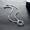 Fine Street all-match 925 Stamped Silver round earring necklace Jewelry set for Women wedding party Charms gifts