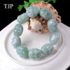 Fine jade jade bracelet natural material Single Buddha head size 21.5*20.4*14.8 mm 103.2 g