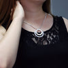 Fine noble circle pendant 925 Stamped Silver necklaces for Women Classic charms Jewelry Party wedding Christmas Gifts