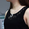 Fine noble circle pendant 925 Stamped Silver necklaces for Women Classic charms Jewelry Party wedding Christmas Gifts