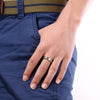 Fine steel Couple jewelry 18K gold Color heart Rings for Women Men Size 6 7 8 9 10 engagement Wedding party gifts